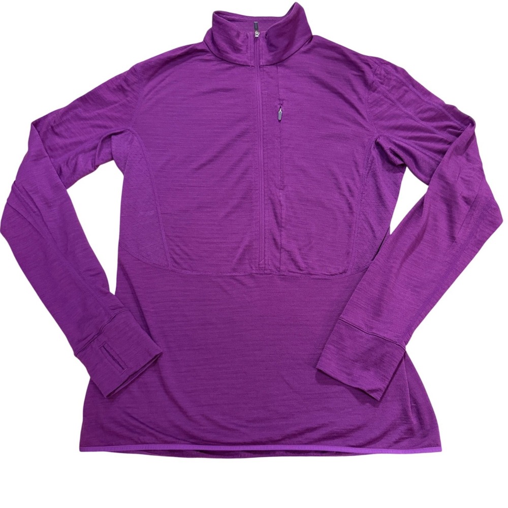 Icebreaker Womens Descender Merino Blend Half Zip Base Layer M Athleisure Hiking - Picture 10 of 11